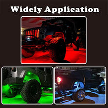 Load image into Gallery viewer, JIMJOY RGB LED Rock Lights,14 Pods Waterproof Multicolor Chasing Neon Underglow Music Lighting Kit with APP&amp;RF Control for Car Truck ATV UTV SUV
