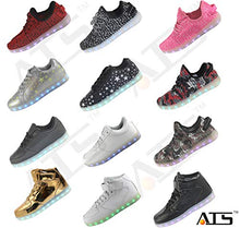 Load image into Gallery viewer, ATS Unisex LED Shoes Breathable Sneakers Light up Shoes,SM-5102,3 White
