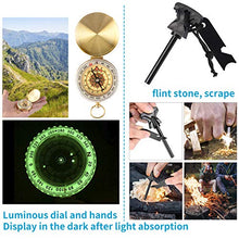 Load image into Gallery viewer, JINAGER Survival kit, Professional Emergency Survival gear 15 in 1, Upgraded Tactical Defense Tool for Hiking Camping Climbing Adventures, Emergency Tool Gift for Men Boy Car
