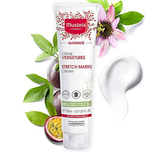 Mustela Maternity Stretch Marks Cream for Pregnancy - with Natural Avocado, Maracuja & Shea Butter - Lightly Fragranced - 5.07 fl. oz