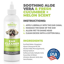 Load image into Gallery viewer, Mighty Petz Dog Ear Cleaner Solution – Pet Ear Wash to Support Infection Prone Ears and Remove Wax, Debris &amp; Odor. Vet Formulated &amp; Gentle Otic Cleaning Drops fror Dogs. Cucumber &amp; Melon, Large 8 oz
