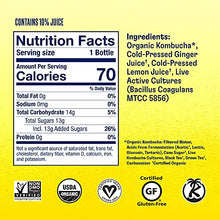 Load image into Gallery viewer, Health-Ade Kombucha, Organic, Lemon, Ginger, 16 Fl Oz
