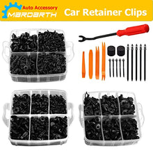 Load image into Gallery viewer, 620 Pcs Car Retainer Clips &amp; Plastic Fasteners Kit Fender Rivet Clips 16 Most Popular Sizes Auto Push Pin Rivets Set
