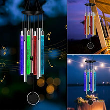 Load image into Gallery viewer, Solar Wind Chimes Outdoor Windchimes: Mobile Decor Wind Chimes Outside for Christmas Birthday Gift and Garden Patio Yard Decoration - Unique Decorative Windchimes for Mom Mother Grandma
