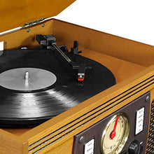 Load image into Gallery viewer, Victrola 8-in-1 Bluetooth Record Player &amp; Multimedia Center, Built-in Stereo Speakers - Turntable, Wireless Music Streaming, Real Wood | Oak
