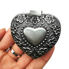 Load image into Gallery viewer, Small Jewelry Box Gifts for Her | Vintage Earring &amp; Ring Gift Box - Antique Rosary &amp; Trinket keepsake Gift Boxes in Heart Shape
