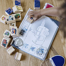 Load image into Gallery viewer, Melissa &amp; Doug PAW Patrol Wooden Stamps Activity Set with Markers, Activity Pad (25 Pieces)
