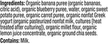 Load image into Gallery viewer, Plum Organics Tots Plum Organic Toddler Food, Sweet Potato, Carrot, Blueberry, Apple, Greek Yogurt, Millet &amp; Oat, 4 oz, 4 ct
