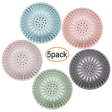 Load image into Gallery viewer, Hair Catcher Durable Silicone Hair Stopper Shower Drain Covers Easy to Install and Clean Suit for Bathroom Bathtub and Kitchen 5 Pack
