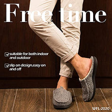 Load image into Gallery viewer, COASIS Men's Comfort Memory Foam Slippers House Shoes Warm Plush Lining for Indoor/Outdoor
