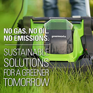 Greenworks 40V 17" (2-In-1) Push Lawn Mower, 4.0Ah Battery and Charger Included