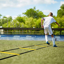 Load image into Gallery viewer, GHB Pro Agility Ladder Agility Training Ladder Speed 12 Rung 20ft with Carrying Bag
