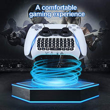 Load image into Gallery viewer, Donop Wireless Controller Keyboard for PS5 Controllers, Built-in Speaker &amp; 3.5MM Audio Jack, for Play-Station 5 Controller Voice Chat Board (White)
