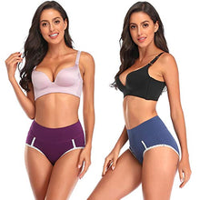 Load image into Gallery viewer, Women&#39;s Cotton Underwear High Waist Briefs Soft Breathable Underpants Ladies Panties 5 Pack
