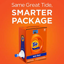 Load image into Gallery viewer, Tide Laundry Detergent Liquid Soap Eco-Box, Ultra Concentrated High Efficiency (HE), Original Scent, 96 Loads

