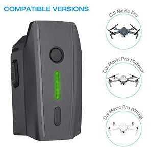 Powerextra Mavic Pro Battery, 2-Pack 11.4V 3830 mAh LiPo Intelligent Flight Battery + Battery Safe Bag Replacement for Mavic Pro & Platinum & Alpine White Drone (Not Fit for Mavic 2)
