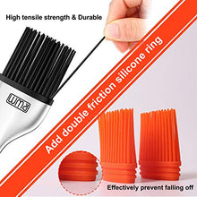 Load image into Gallery viewer, Rwm Basting Brush - Grilling BBQ Baking, Pastry and Oil Stainless Steel Brushes with Back up Silicone Brush Heads(Orange) for Kitchen Cooking &amp; Marinating, Dishwasher
