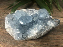 Load image into Gallery viewer, 4” Celestite Crystal Quartz Blue Celestite Druze Specimen Chakra. RS-370
