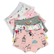 Load image into Gallery viewer, Closecret Kids Series Baby Underwear Little Girls' Cotton Boyshort Panties (Pack of 6) (Style 2, 9-10 Years)
