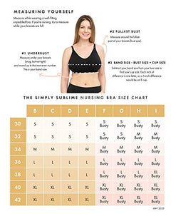 Kindred Bravely Simply Sublime Busty Seamless Nursing Bra for F, G, H, I Cup | Wireless Maternity Bra (Twilight, XX-Large-Busty)