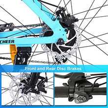 Load image into Gallery viewer, ANCHEER 350W 27.5&#39;&#39; Electric Bike, Electric Mountain Bike Newest 20MPH Adults Ebike with Removable 36V 10.4Ah Lithium-Ion Battery, Professional 24 Speed Gears
