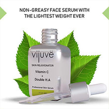 Load image into Gallery viewer, VIJUVE 45% Vitamin C Serum with Double Hyaluronic Acid &amp; Anti-Aging Peptides - 60-times More Efficient than Kojic Acid - For Face &amp; Neck to Keep Skin Elasticity, Reduce Wrinkles &amp; Dark Spots, 30 ml
