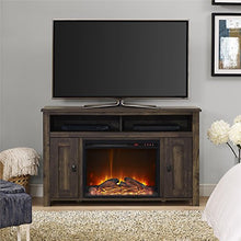 Load image into Gallery viewer, Ameriwood Home Farmington Electric Fireplace TV Console for TVs up to 50&quot;, Rustic

