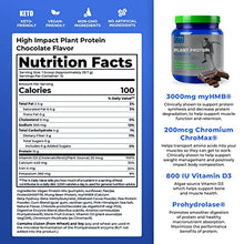 Load image into Gallery viewer, Tony Horton PowerLife High Impact Plant Protein Powder with 3000 MG of HMB, Plant-Based, No Sugar Added, Vegan, Keto Friendly, Non-GMO (Chocolate)
