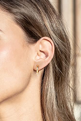 Load image into Gallery viewer, MYEARS Women Gold Stud Earrings 14K Gold Filled Small Boho Minimalist Simple Delicate Hypoallergenic Geometric Jewelry Gift (Phoenix Symmetrical)