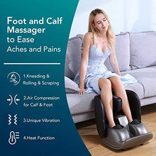 Load image into Gallery viewer, Naipo Foot and Calf Massager Foldable Machine Shiatsu Rolling Tapping and Air Compression Feet Massage with Heat, Leg Beautician Massager
