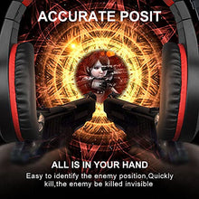 Load image into Gallery viewer, COLUSI Super Lightweight Gaming Headset Xbox One Headset,PS4 Headset with Mic&amp;LED Light,Compatible with PC,Laptop,PS4,Xbox One Conntroller(Adapter Not Included),Ipad,Mobile Phone(Red)
