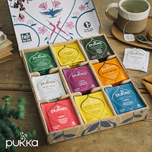 Load image into Gallery viewer, Pukka Herbal Tea Sampler, Organic Tea, Eco-friendly, Self Care Gift Box, 45 Tea Bags, 9 Flavors
