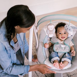 Ingenuity Compact Portable Baby Swing with Soothing Music and 2 Plush Toys - Abernathy