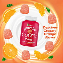 Load image into Gallery viewer, CoQ10 Gummies, Qunol CoQ10 100mg, Delicious Gummy Supplements, Helps Support Heart Health, Vegan, Gluten Free, Ultra High Absorption, 2 Month Supply (60 Count, Pack of 2)
