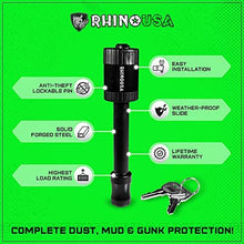 Load image into Gallery viewer, Rhino USA Trailer Hitch Lock - Patented 5/8&quot; Locking Receiver Pin for Class III IV Hitches - Weatherproof Anti-Theft Lockable Pin with Dust, Mud &amp; Gunk Protection - Used to Tow Truck, Boat, Bike
