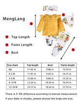 Load image into Gallery viewer, Baby Girls Clothes Long Sleeve Ruffle T-Shirt + Floral Pants + Headband + Hat 4Pcs Outfit Sets 0-3 Months
