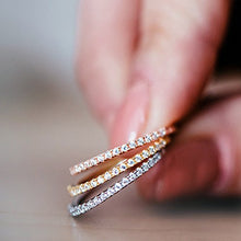 Load image into Gallery viewer, PAVOI AAAAA CZ Sterling Silver Cubic Zirconia Stackable Eternity Ring - 9
