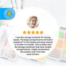 Load image into Gallery viewer, Bins &amp; Things Stackable Storage Container with 18 Adjustable Compartments - Clear - Craft Storage / Craft Organizers and Storage - Bead Organizer Box / Art Supply Organizer
