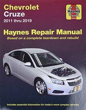 Load image into Gallery viewer, Chevrolet Cruze Haynes Repair Manual: 2011 thru 2019 - Based on a complete teardown and rebuild
