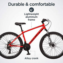 Load image into Gallery viewer, Schwinn High Timber ALX Youth/Adult Mountain Bike, Aluminum Frame and Disc Brakes, 26-Inch Wheels, 21-Speed, Red
