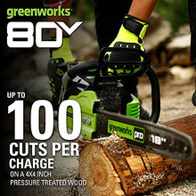 Load image into Gallery viewer, Greenworks Pro 80V 18-Inch Brushless Cordless Chainsaw, Tool Only GCS80450
