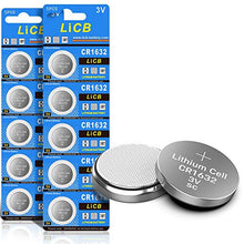 Load image into Gallery viewer, LiCB 10 Pack CR1632 3V Lithium Battery CR 1632
