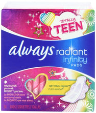 Load image into Gallery viewer, Always Totally Teen Always Radiant Infinity Pads, 14 Count
