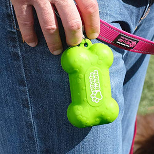 Kibble Bubble Dog Treat Pouch, Blue Bone