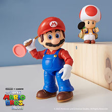 Load image into Gallery viewer, The Super Mario Bros. Movie - 5 Inch Action Figures Series 1 – Mario Figure with Plunger Accessory
