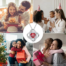 Load image into Gallery viewer, November Birthstone Necklace Gifts for Women, Sterling Silver Birthstone Jewelry Blue Topaz Necklace Mothers Valentines Day Gifts for Her Anniversary Birthday Christmas Gifts for Mom Wife Girlfriend
