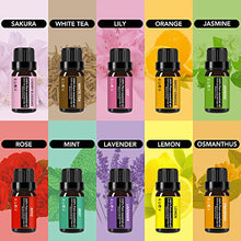 Load image into Gallery viewer, Ultimate Aromatherapy Diffuser 550ml &amp; Essential Oil Set - Ultrasonic Diffuser &amp; Top 10 Essential Oils - with 4 Timer &amp; 15 Ambient Light Settings - Bedroom Vaporizer Cool Mist Humidifier
