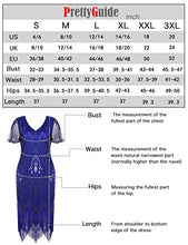 Load image into Gallery viewer, PrettyGuide Women's 1920s Dress Art Deco Sequin Fringed Flapper Dress L Black Green
