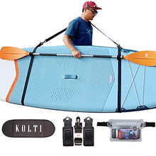 Load image into Gallery viewer, Adjustable Kayak SUP Carry Strap, Multi-Use Shoulder Strap for Surfboard Stand Up Paddleboard Canoe Longboard Carry Belt Paddle Board Accessories
