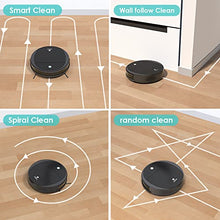 Load image into Gallery viewer, Robot Vacuum Cleaner 11 inch Small Body 500ml Dust Box, Self Vacuum Cleaner Robot Without Roller Brush Suction Very Good for Pet Hair, Hard Floors, Low Pile Carpet, Lefant M213
